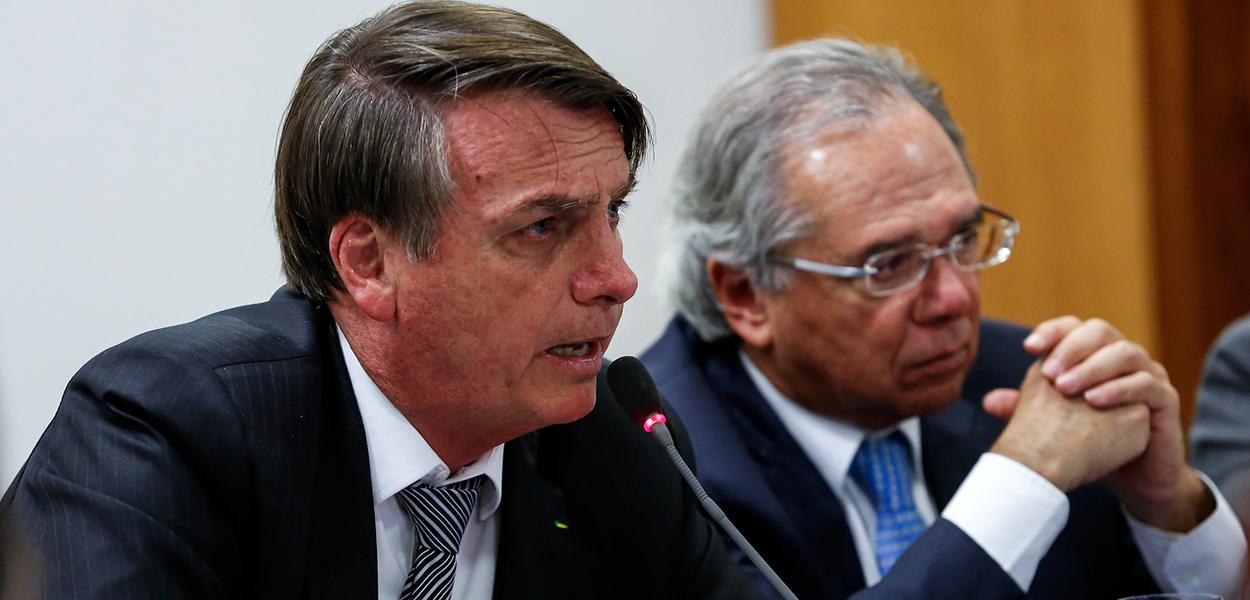 Jair Bolsonaro e Paulo Guedes (Foto: Carolina Antunes/PR) Jair Bolsonaro e Paulo Guedes