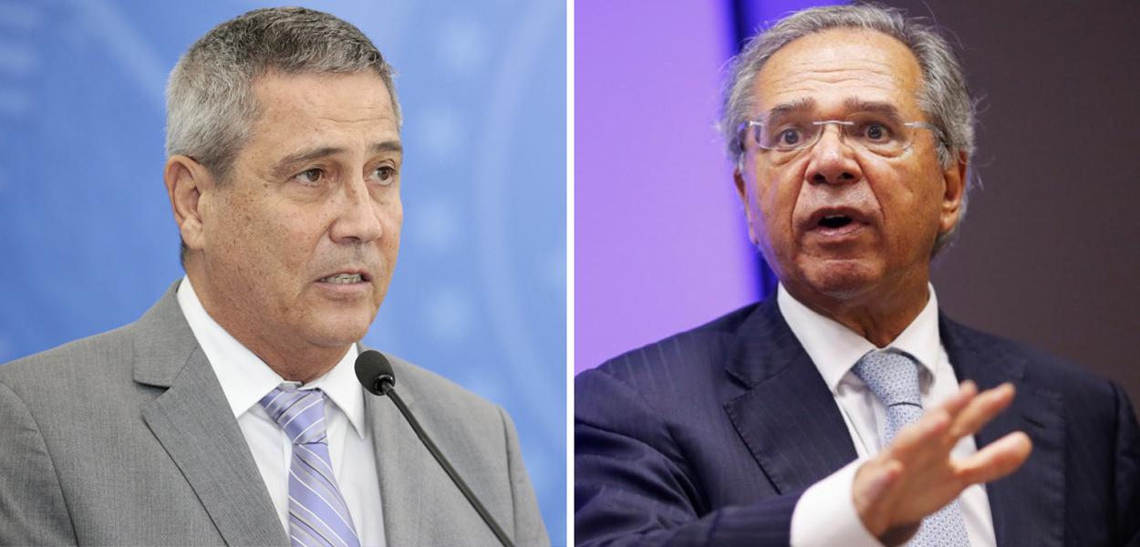 Walter Braga Netto e Paulo Guedes (Foto: Carolina Antunes/PR | REUTERS/Adriano Machado) Walter Braga Netto e Paulo Guedes