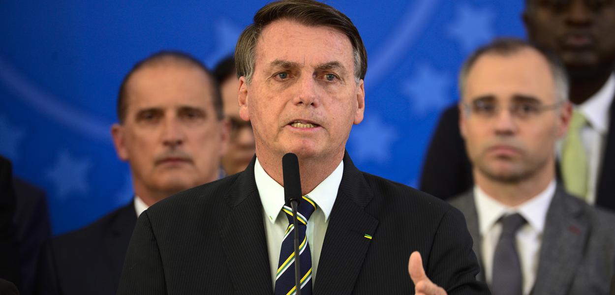 Jair Bolsonaro faz Pronunciamento no Palácio do Planalto (Foto: Marcello Casal Jr/Agência Brasil) Jair Bolsonaro faz Pronunciamento no Palácio do Planalto