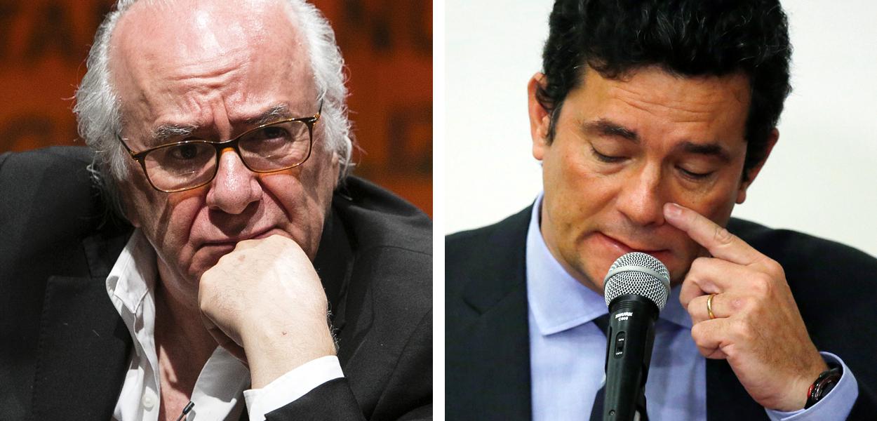 Boaventura Sousa Santos e Sérgio Moro (Foto: MIGUELMARQUES | REUTERS/Ueslei Marcelino) Boaventura Sousa Santos e Sérgio Moro