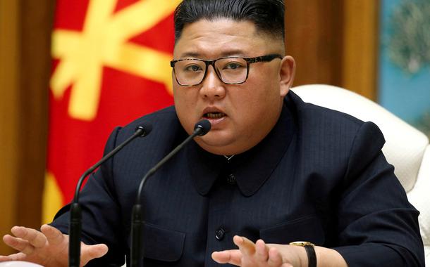 Líder da Coreia do Norte, Kim Jong Un 11/04/2020 (Foto: KCNA/via REUTERS) Líder da Coreia do Norte, Kim Jong Un 11/04/2020