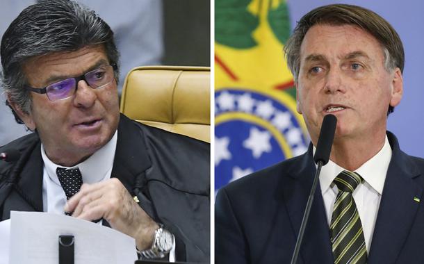 Luiz Fux e Jair Bolsonaro (Foto: Carlos Moura/STF | Alan Santos/PR) Luiz Fux e Jair Bolsonaro