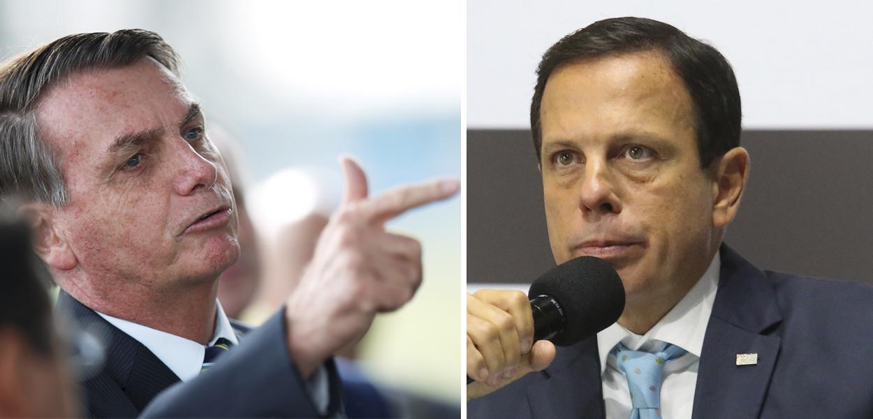 Jair Bolsonaro e João Doria (Foto: REUTERS/Ueslei Marcelino | GOVSP) Jair Bolsonaro e João Doria