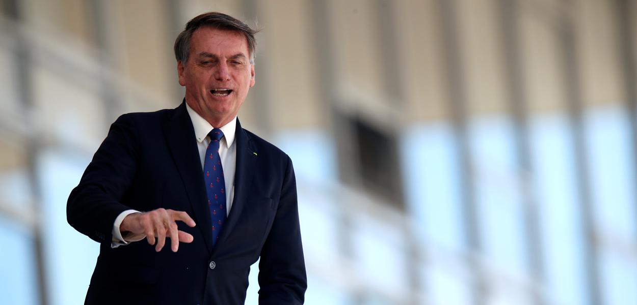Presidente Jair Bolsonaro no Palácio do Planalto 27/04/2020 (Foto: REUTERS/Ueslei Marcelino) Presidente Jair Bolsonaro no Palácio do Planalto 27/04/2020