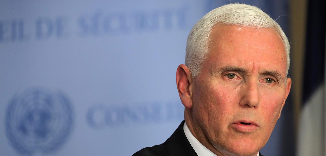 Mike Pence, vice-presidente dos EUA (Foto: REUTERS/Brendan McDermid) Mike Pence, vice-presidente dos EUA