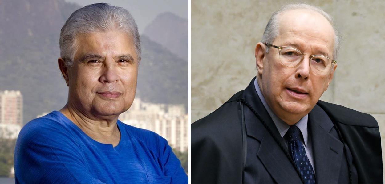 Ricardo Noblat e Celso de Mello (Foto: Divulgação) Ricardo Noblat e Celso de Mello