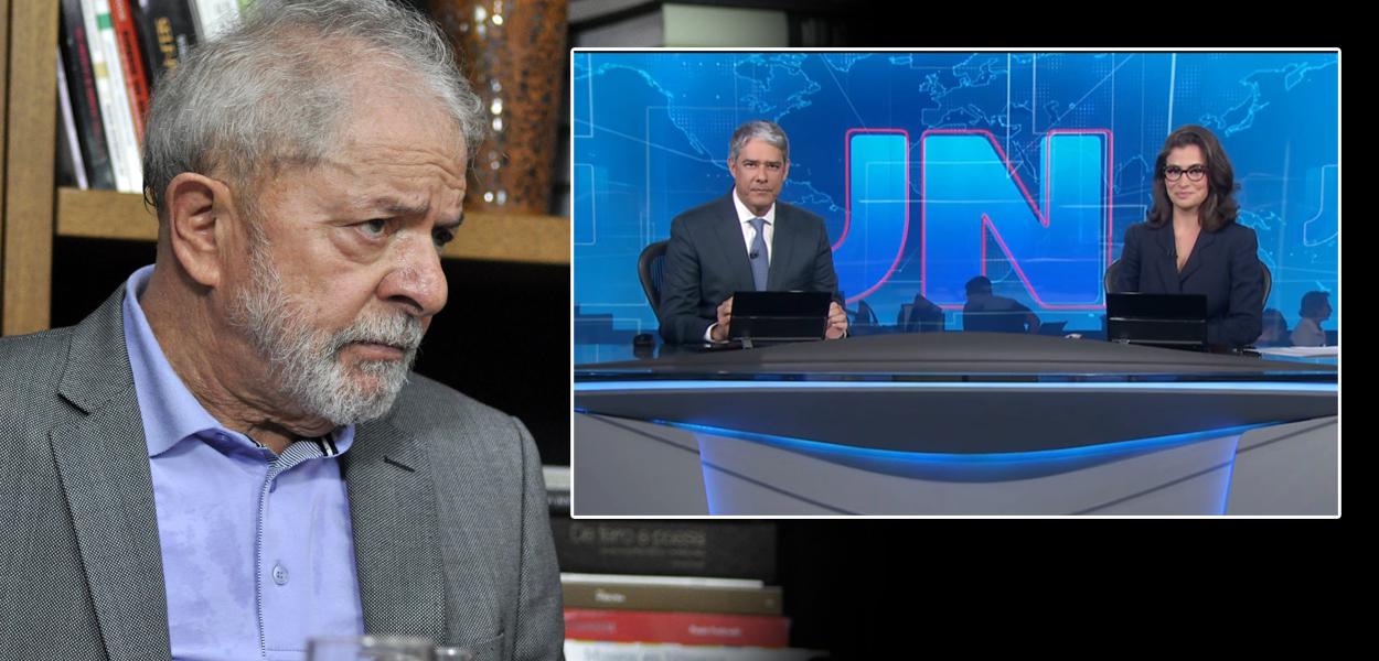 Lula, William Bonner e Renata Vasconcellos (Foto: Brasil247 | Reprodução) Lula, William Bonner e Renata Vasconcellos