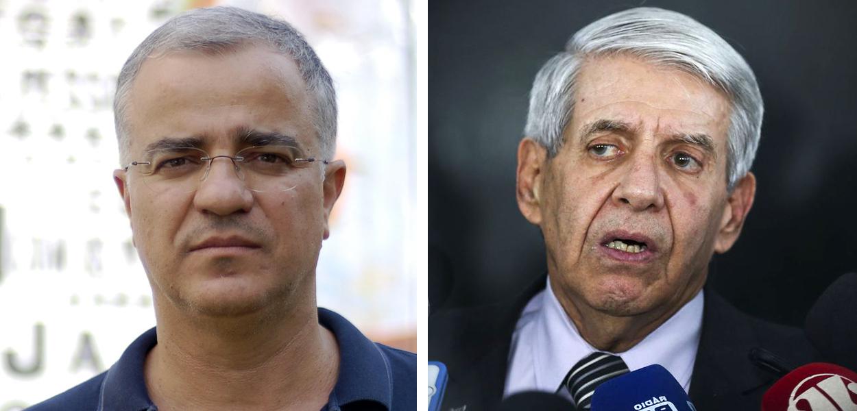 Kennedy Alencar e Augusto Heleno (Foto: Brasil247 | ABr) Kennedy Alencar e Augusto Heleno