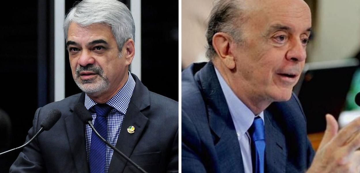 José Serra e Humberto Costa (Foto: Reprodução) José Serra e Humberto Costa
