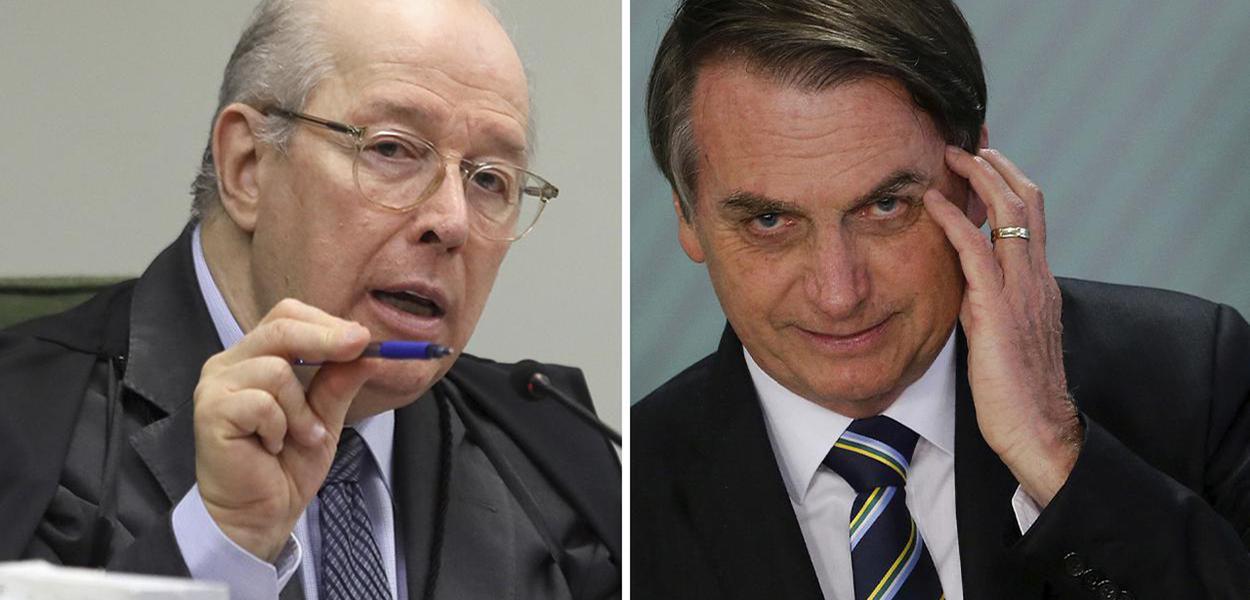 Celso de Mello e Jair Bolsonaro (Foto: STF e Reuters) Celso de Mello e Jair Bolsonaro
