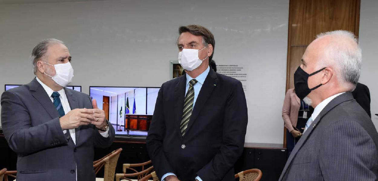 Visita surpresa de Bolsonaro a Augusto Aras (Foto: Marcos Corrêa/Presidência da República) Visita surpresa de Bolsonaro a Augusto Aras