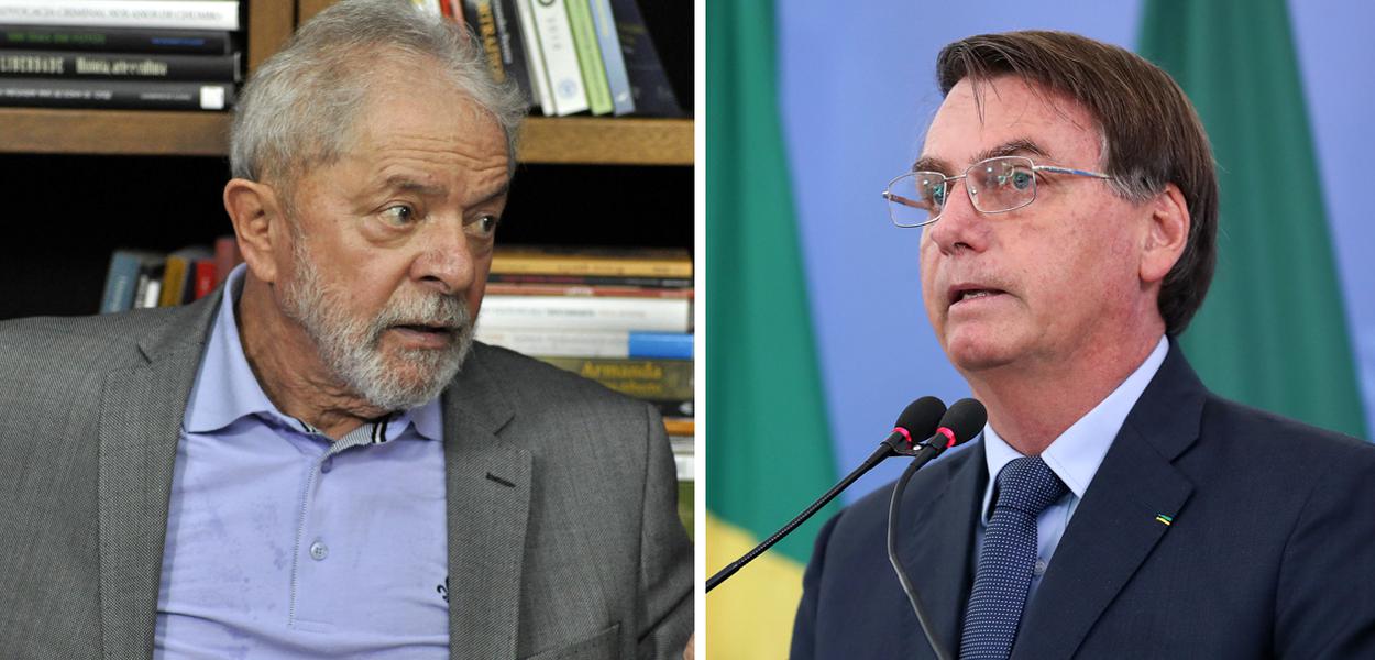 Lula e Jair Bolsonaro (Foto: Brasil247 | Marcos Corrêa/PR) Lula e Jair Bolsonaro