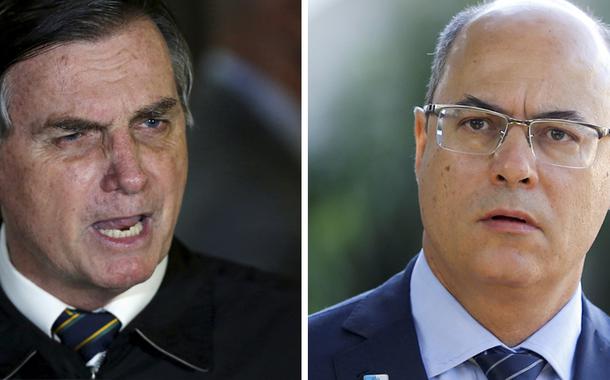 Jair Bolsonaro e Wilson Witzel (Foto: Reuters) Jair Bolsonaro e Wilson Witzel