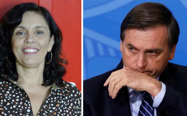 Cynara Menezes e Jair Bolsonaro (Foto: 247 | Reuters) Cynara Menezes e Jair Bolsonaro