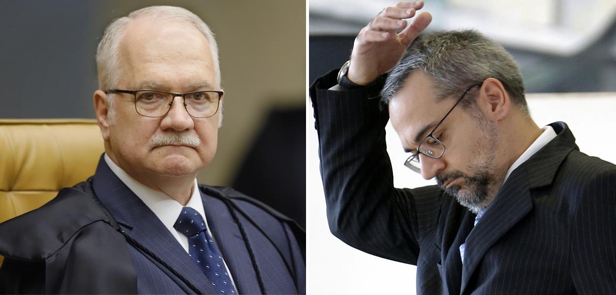 Edson Fachin e Abraham Weintraub (Foto: STF | Reuters) Edson Fachin e Abraham Weintraub