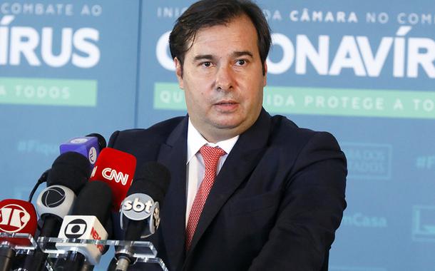 Presidente da Câmara dos Deputados, dep. Rodrigo Maia, concede entrevista coletiva sobre a atividade legislativa durante a crise causada pelo coronavírus (Foto: Najara Araujo/Câmara dos Deputados) Presidente da Câmara dos Deputados, dep. Rodrigo Maia, concede entrevista coletiva sobre a atividade legislativa durante a crise causada pelo coronavírus