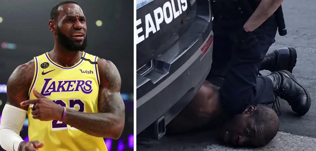 LeBron James / George Floyd (Foto: Reuters | Reprodução) LeBron James / George Floyd