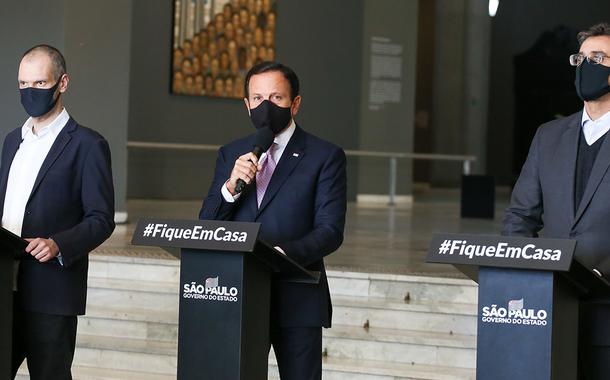 O Governador do Estado de São Paulo durante coletiva de imprensa sobre coronavírus. Dia:29/05/2020 (Foto: GOVSP) O Governador do Estado de São Paulo durante coletiva de imprensa sobre coronavírus. Dia:29/05/2020