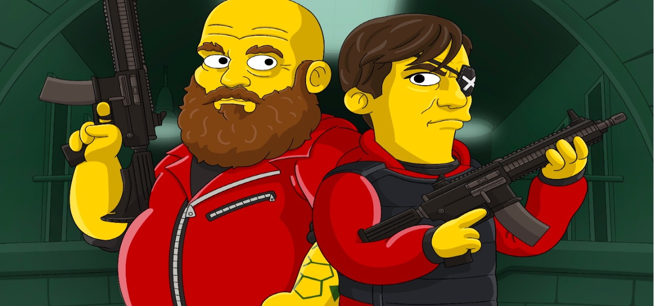 Os Simpsons: Assim ficam os personagens de La Casa de Papel em sua versão animada