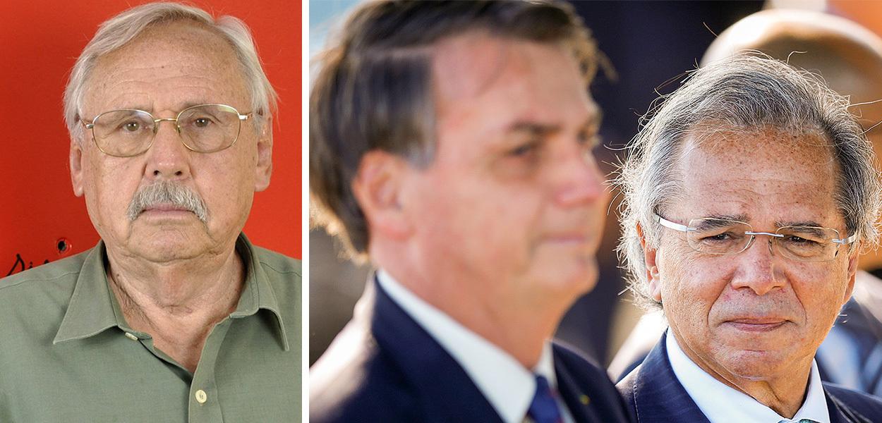 Economista Ladislau Dowbor, Bolsonaro e Paulo Guedes (Foto: Brasil 247 | Divulgação) Economista Ladislau Dowbor, Bolsonaro e Paulo Guedes