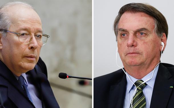 Celso de Mello e Jair Bolsonaro (Foto: Rosinei Coutinho/SCO/STF | Carolina Antunes/PR) Celso de Mello e Jair Bolsonaro