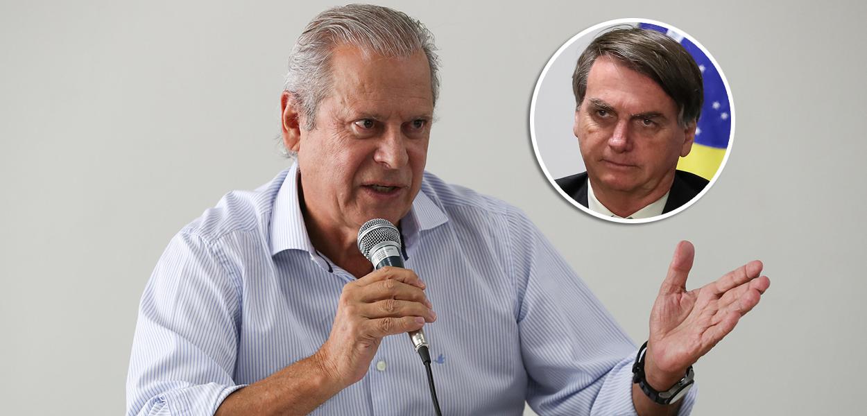 José Dirceu e Jair Bolsonaro (Foto: Lula Marques | Marcos Corrêa/PR) José Dirceu e Jair Bolsonaro