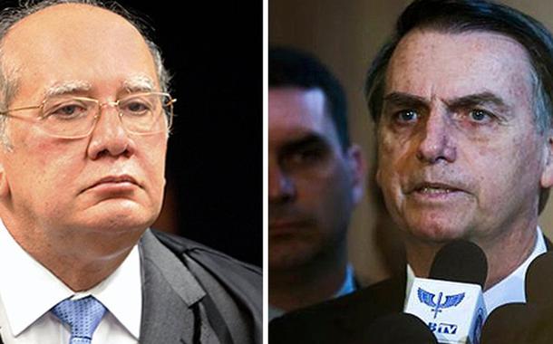 Gilmar Mendes e Jair Bolsonaro (Foto: Divulgação) Gilmar Mendes e Jair Bolsonaro