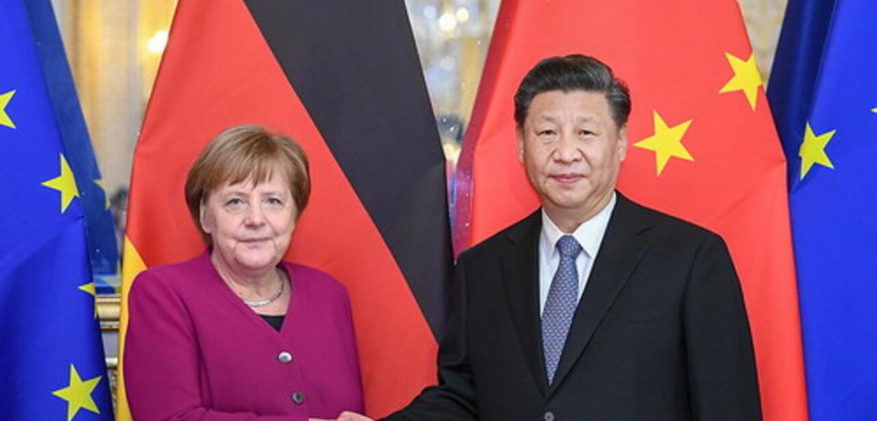 Angela Merkel e Xi Jinping (Foto: Xinhua) Angela Merkel e Xi Jinping
