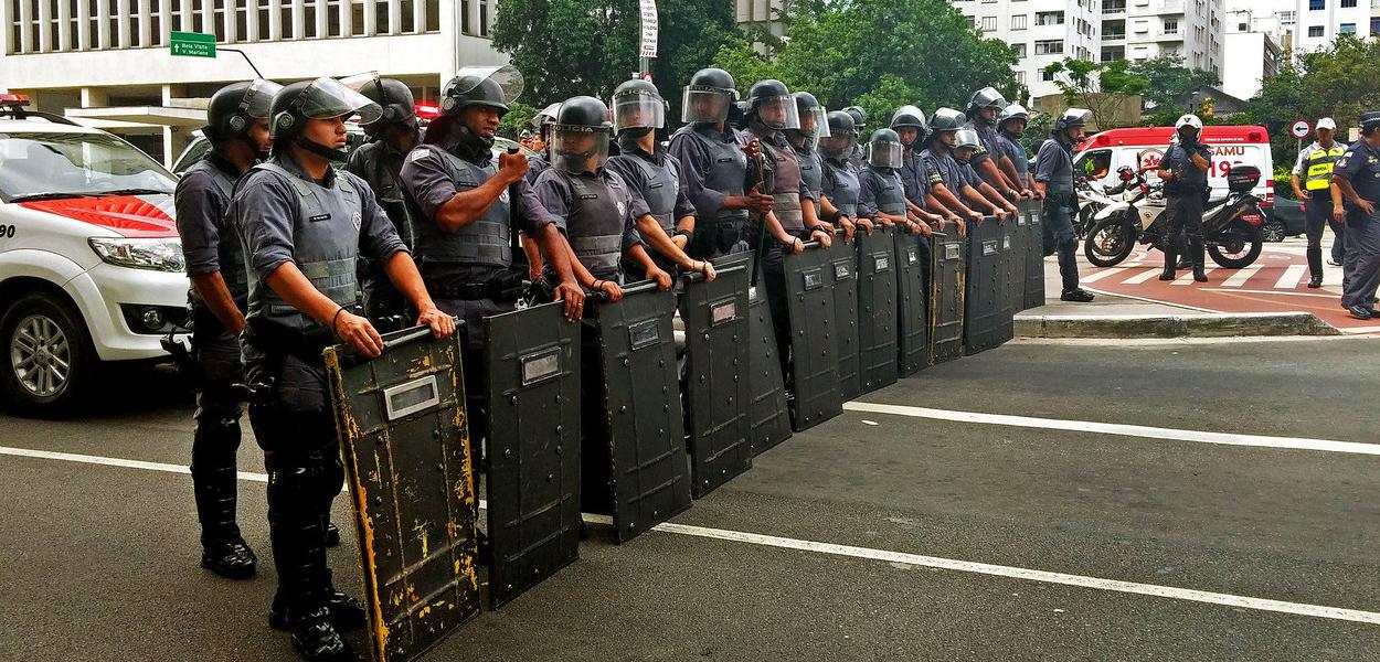 Polícia Militar de São Paulo (Foto: Agência Brasil) Polícia Militar de São Paulo