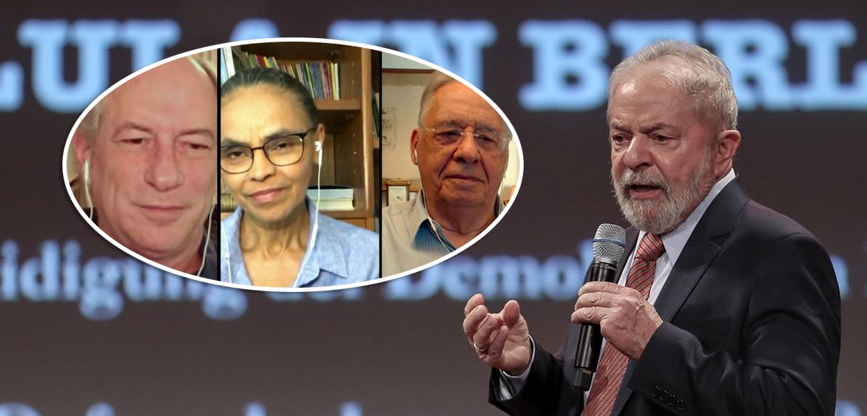 Ciro Gomes, Marina Silva, FHC e Lula (Foto: Reprodução | Ricardo Stuckert) Ciro Gomes, Marina Silva, FHC e Lula