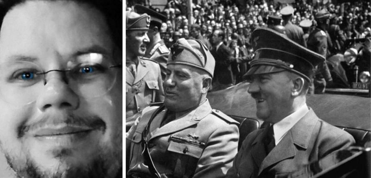 Fernando Horta e fascismo (Foto: Reprodução) Fernando Horta e fascismo