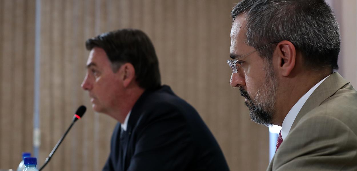 Jair Bolsonaro e Abraham Weintraub (Foto: Marcos Corrêa/PR) www.brasil247.com - Jair Bolsonaro e Abraham Weintraub