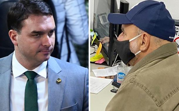 Flávio Bolsonaro e Fabrício Queiroz (Foto: Marcos Oliveira/Agência Senado | Divulgação/Polícia Civil) Flávio Bolsonaro e Fabrício Queiroz