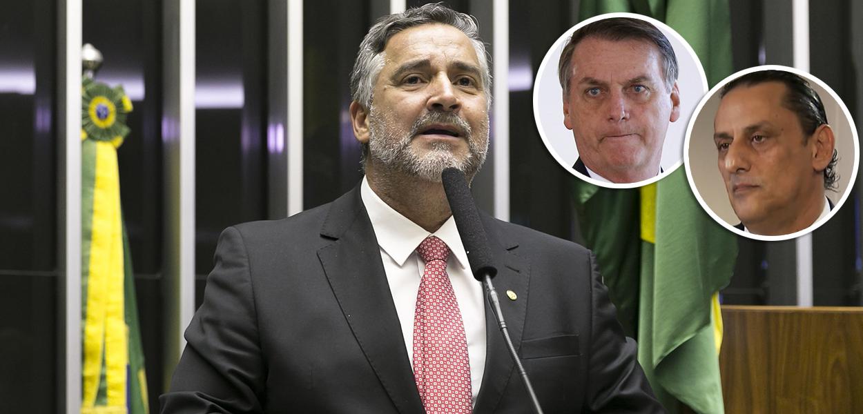 Paulo Pimenta, Jair Bolsonaro e Frederick Wassef (Foto: Gustavo Bezerra | PR | Reprodução) Paulo Pimenta, Jair Bolsonaro e Frederick Wassef