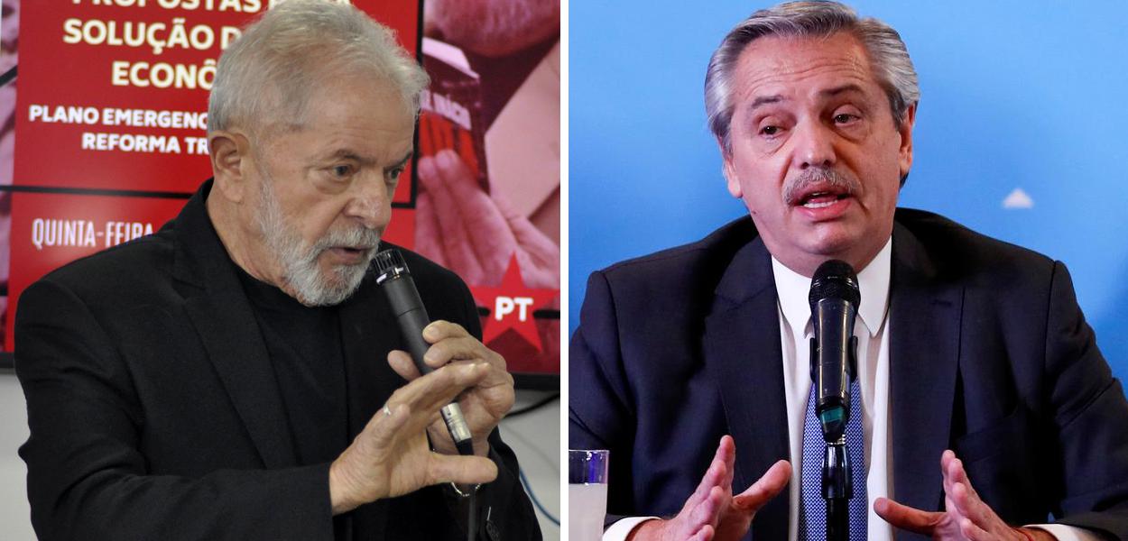 Lula e Alberto Fernández (Foto: Felipe L. Gonçalves/Brasil247 | Reuters) www.brasil247.com - Lula e Alberto Fernández
