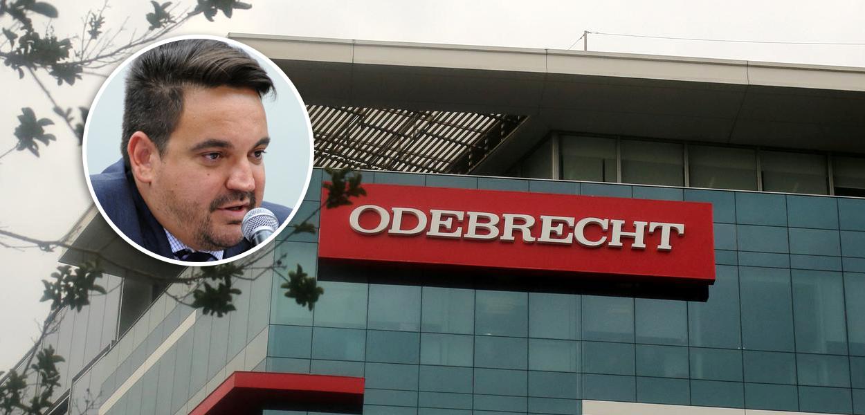 Taiguara Rodrigues dos Santos e fachada da Odebrecht (Foto: Lucio Bernardo Junior/Câmara dos Deputados | Reuters) Taiguara Rodrigues dos Santos e fachada da Odebrecht
