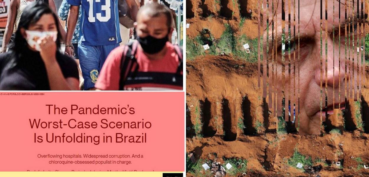 Bloomberg e Bolsonaro (Foto: Reprodução) Bloomberg e Bolsonaro