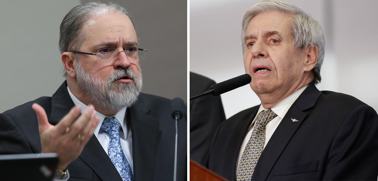 Augusto Aras e Augusto Heleno (Foto: Lula Marques | Carolina Antunes/PR) Augusto Aras e Augusto Heleno