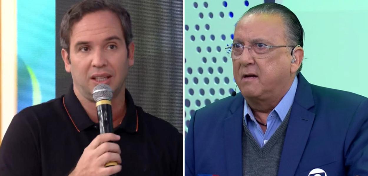 Caio Ribeiro e Galvão Bueno (Foto: Reprodução) Caio Ribeiro e Galvão Bueno