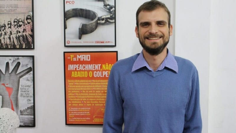 Henrique Áreas, do PCO (Foto: Diário Causa Operária) www.brasil247.com - Henrique Áreas, do PCO