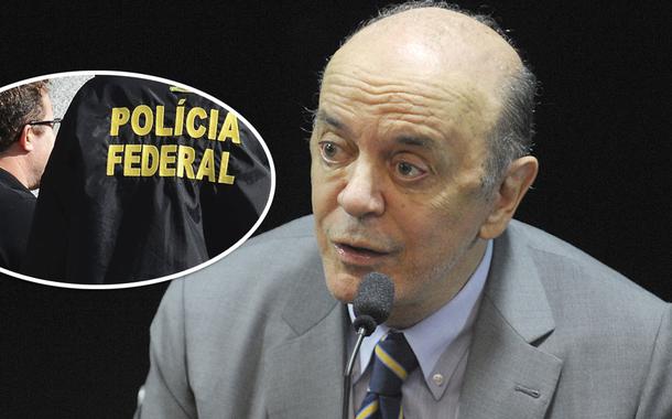 Polícia Federal e José Serra (Foto: Jefferson Rudy/Agência Senado | ABr) Polícia Federal e José Serra