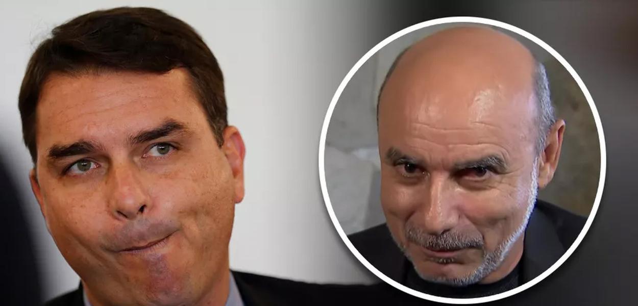 Flávio Bolsonaro e Fabrício Queiroz Flávio Bolsonaro e Fabrício Queiroz