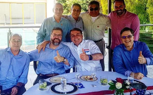 Almoço na embaixada dos EUA no dia 4 de julho (Foto: Reprodução/Twitter) Almoço na embaixada dos EUA no dia 4 de julho