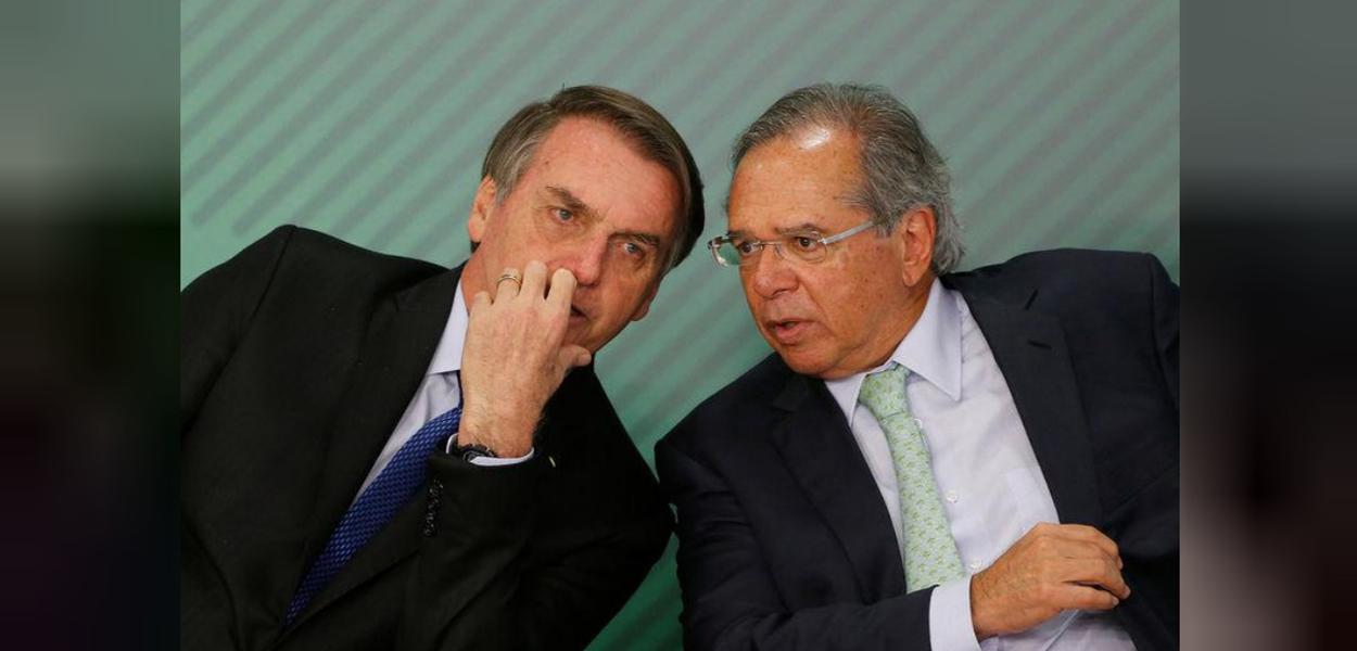 Jair Bolsonaro e Paulo Guedes (Foto: Reuters) Jair Bolsonaro e Paulo Guedes