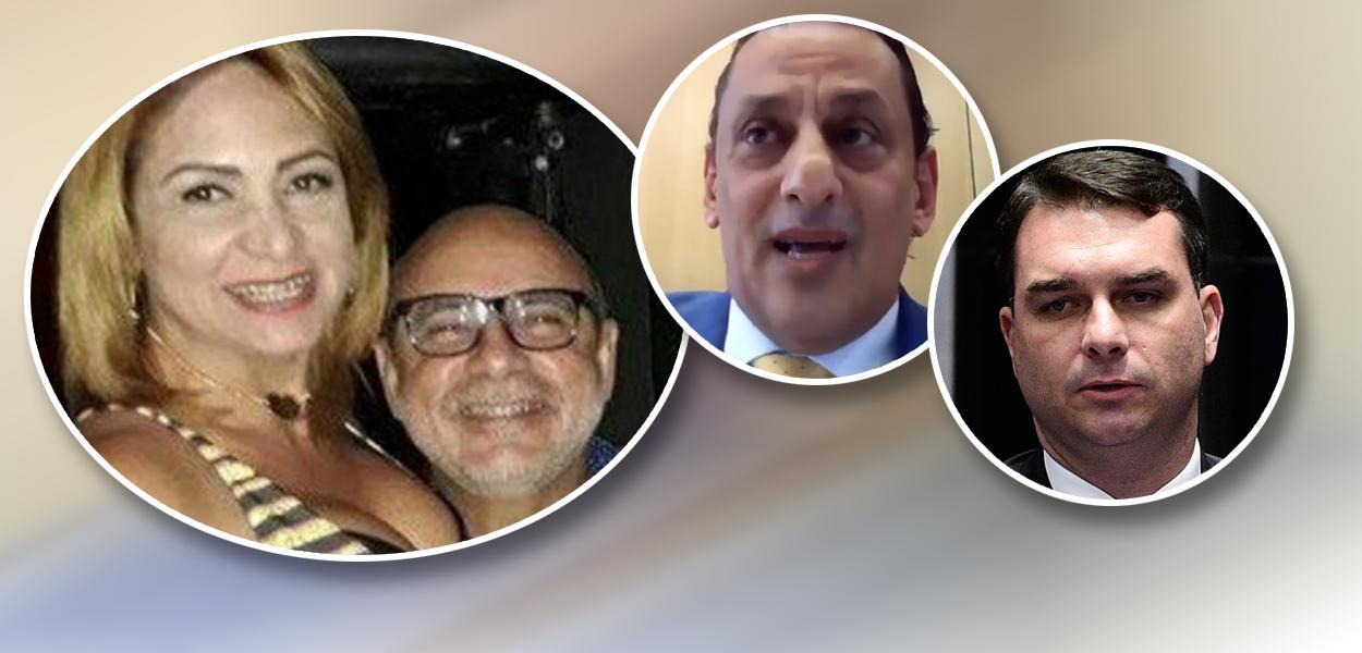 Márcia Oliveira de Aguiar, Fabrício Queiroz, Frederick Wassef e Flávio Bolsonaro (Foto: Reprodução | Senado) Márcia Oliveira de Aguiar, Fabrício Queiroz, Frederick Wassef e Flávio Bolsonaro