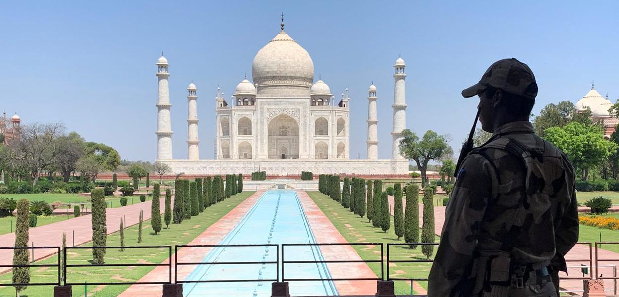 Taj Mahal, na Índia (Foto: Sunil Kataria/Reuters) Taj Mahal, na Índia