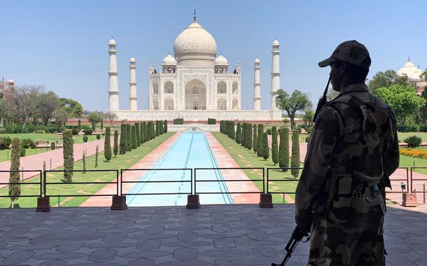 Taj Mahal, na Índia (Foto: Sunil Kataria/Reuters) Taj Mahal, na Índia
