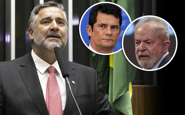 Paulo Pimenta, Sérgio Moro e Lula (Foto: Gustavo Bezerra | Reuters | Ricardo Stuckert) Paulo Pimenta, Sérgio Moro e Lula