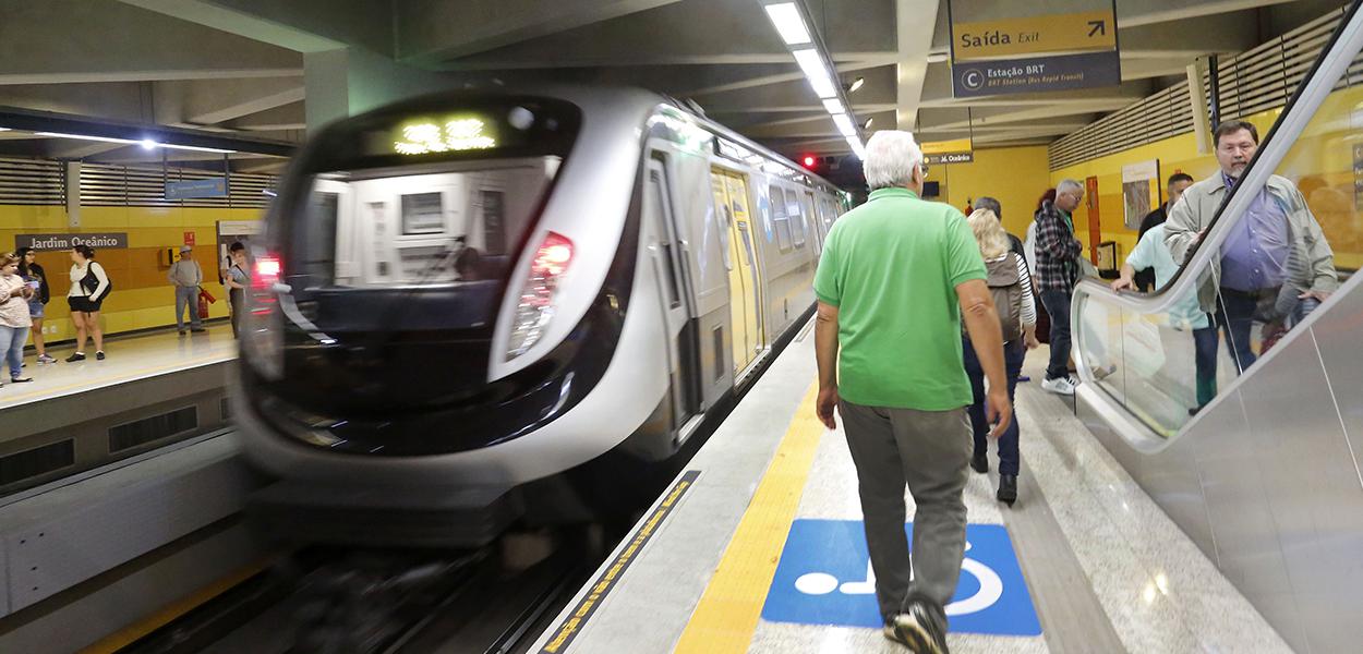 Linha 4 do metrô do Rio de Janeiro (Foto: Clarice Castro/GERJ) Linha 4 do metrô do Rio de Janeiro