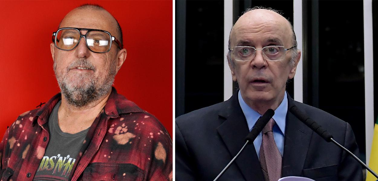 Xico Sá e José Serra (Foto: Brasil 247 | Waldemir Barreto/Agência Senado) Xico Sá e José Serra